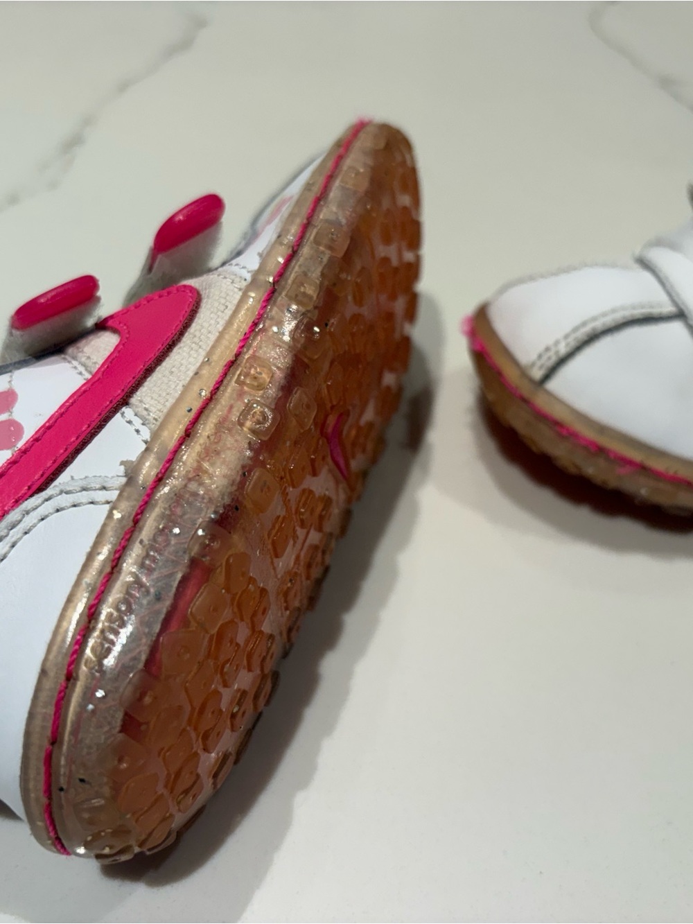 Nike Y2K 2010 Toddler Floral Pink White Velcro Sneakers Size 7C Hook & Loop - Picture 3 of 11